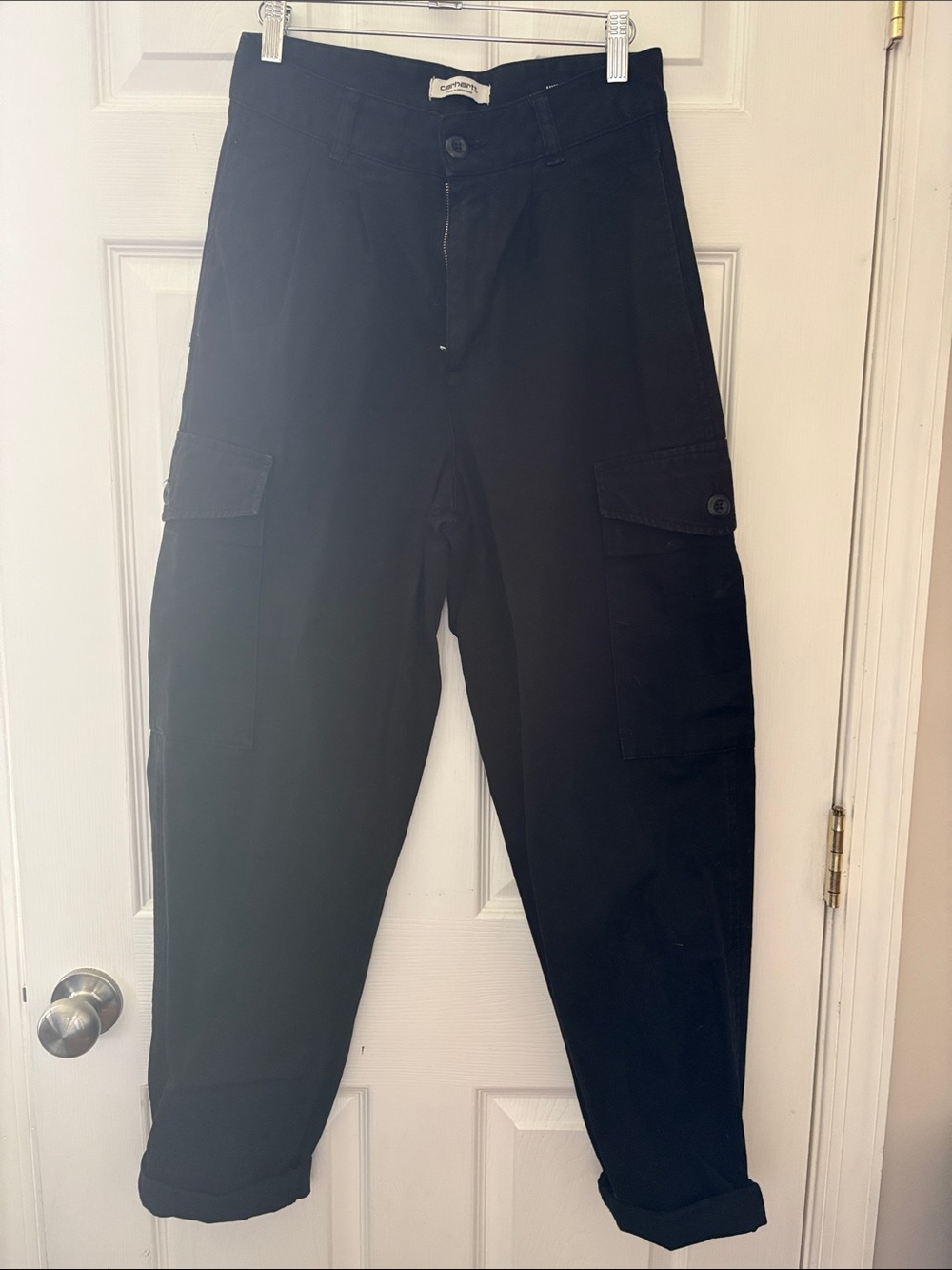 Carhartt WIP Black Cargo Pants - Women's Utility Style